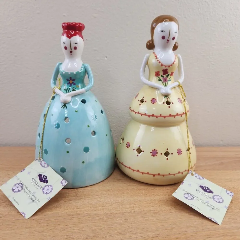 Girlish Charm Ceramic Candle Holders by Westland- Charlotte & Lilly